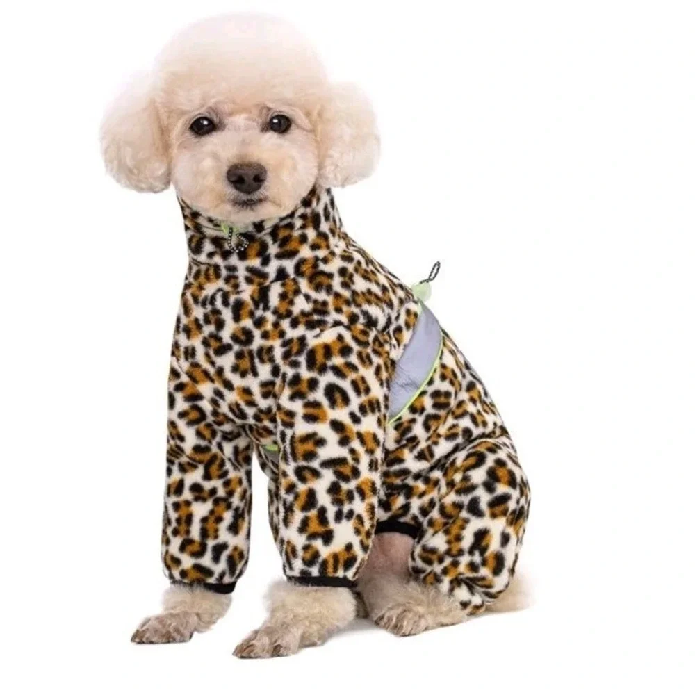 AITOLI Dog Coats for Small Dogs, Polar Fleece Dog Pajamas Bodysuit for Small‎